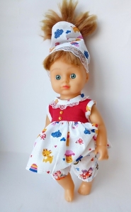 Літній комплект для ляльки з сукнею Маринка (немає) Dutunka