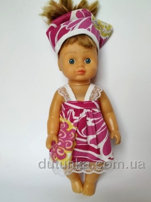 Літній сарафан для лялечки 28 см Dutunka