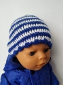 В´язана шапка для Baby Born Полосатик Dutunka