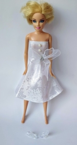 Сукня біла для ляльки Барбі Білосніжка Dutunka