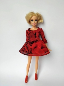 Червона сукня для ляльки Барбі Полум´я Dutunka