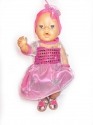 Бальне плаття для ляльки Бебі бон Рожева фея  Dutunka
