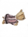 Літнє плаття для інтерактивної собачки Рожевий полосатик Dutunka
