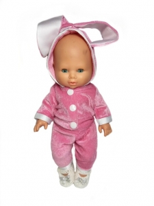Костюм для ляльки дівчинки 32 см Рожевий   Dutunka