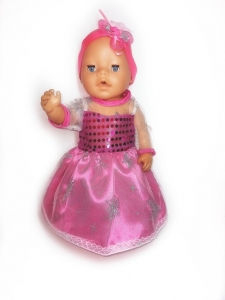 Бальне плаття для ляльки Бебі бон Рожева фея  Dutunka