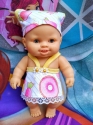 Сукня з панамкою для маленької лялечки Паола Рейна Мілена Dutunka